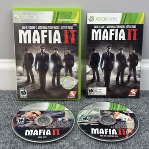 Mafia II 2 Platinum Hits (Microsoft Xbox 360, 2010) w/Manual, No Map - Tested